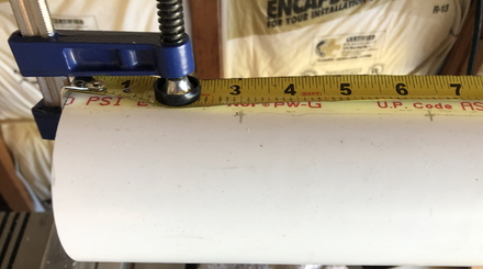 Marking pipe for hole drilling